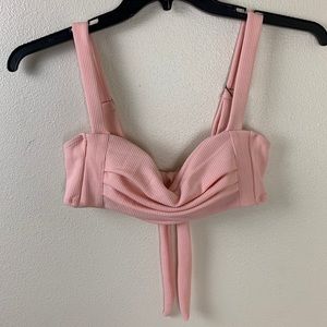 Zaful Forever Young Bikini Top Size 4 Pink